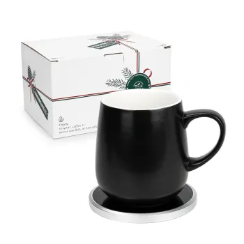 Vcantiger Self Heating Coffee Cup: Temperature Control Mug with Wireless Charger
