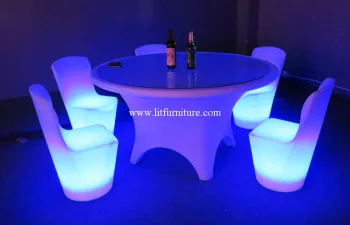 Lightweight Glow Chair ,  Waterproof Ce  Glowing Chair Sets