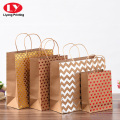 Foil Stamping Kraft Paper Bag Printed With Handle