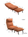 Silla de salón de reclinación moderna de sofás