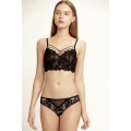 In-stock Sutiã Underwire Biquíni de renda transparente com cílios