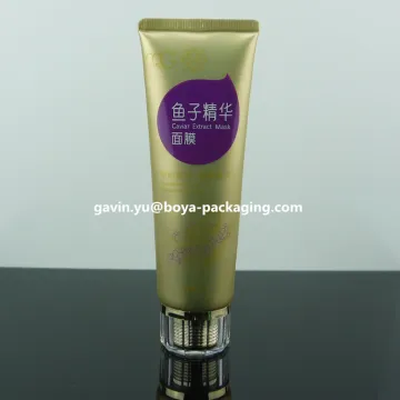 collapsible aluminum tubes cosmetic with screw cap hot sale in China