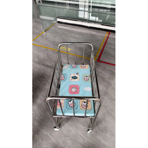 Stainless Steel Material Children Bed With Movable Rollers