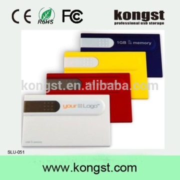 Kongst Customized Credit Card USB Flash, 8GB Memeory Card USB Disk Generic usb Flash Disk