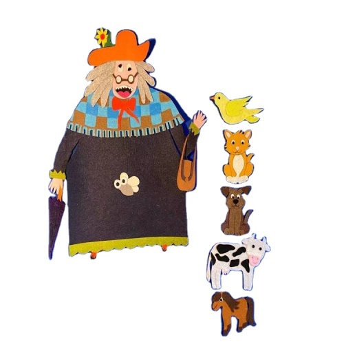 Bauernhof Tiere Flanell Filz Geschichte Board Set