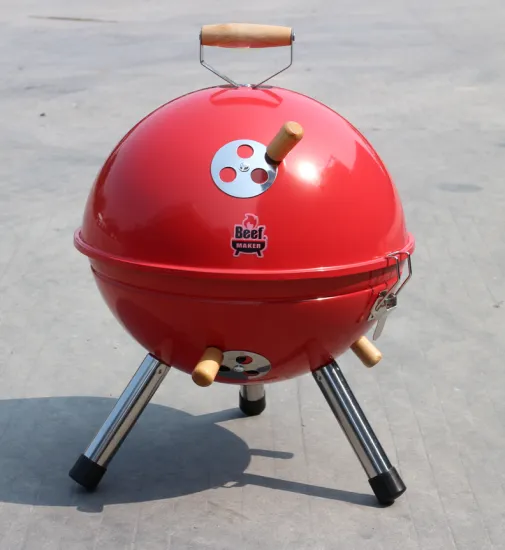 Camping Round Football Bbq Portable Charcoal Grill