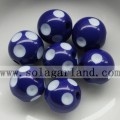 Χονδρικό 12-24MM Ρητίνη Polka Dot Beads Πλαστικές στρογγυλές χάντρες