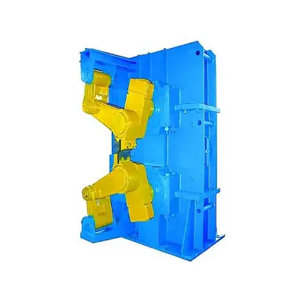 Automotive parts manufacturing flying shears