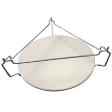Heat deflector set for barbecue kamado grill