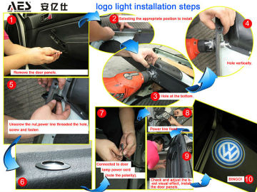 Hot sale Auto lighting car door logo laser LED logo light