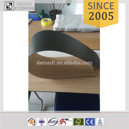 Hand Scraped Wood Vinyl Flooring/Formaldehyde Free Noise Reduction Ginger Root stone luxury Vinyl Flooring