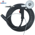 XL SP PRO AT360 স্পুল গান সামঞ্জস্যযোগ্য বর্তমান 10ft(3.0m) নেক রিমুভেবল টাইপ ইউরো কানেক্টর সহ