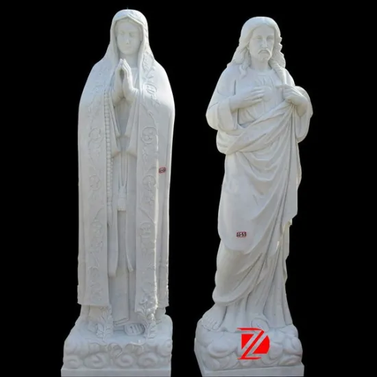 Stone virgin mary garden statues