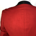 Anti-Static slim fit red wedding suits for men