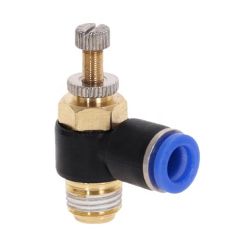 SL Series Speed Control Threaded Throttle Valve for Exhaust Air Pneumatic Fittings
