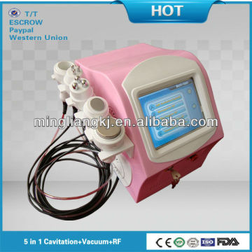 Professional 5 handles vacuum cavitation slimming beauty equipment