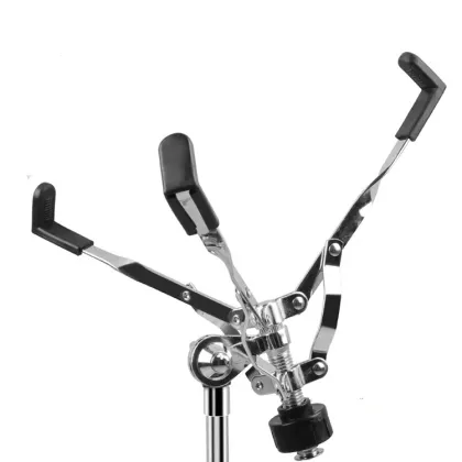 Full Metal Adjustment Foldable Floor Snare Drum Stand: 12-14 Inch Accessories for Mute Drum and Percussion Board