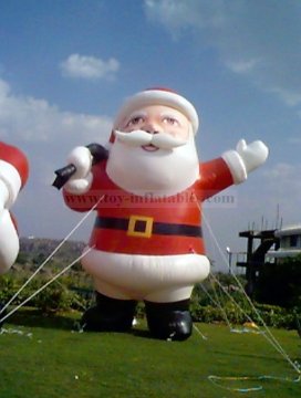 In stock customized inflatable santa claus air dancer