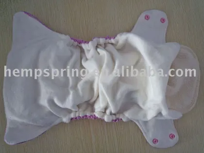 hemp pocket diaper with PUL