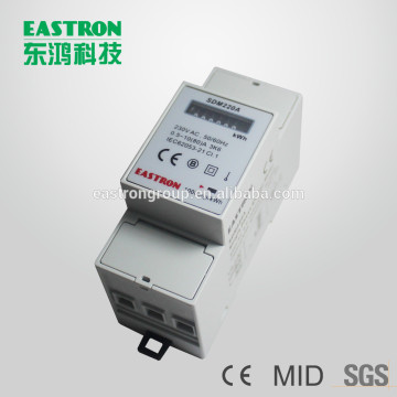 SDM220A digital meters, energy meters,electronics, Imax: 80A, 2 modules, analog display,MID factory