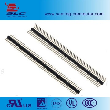 Custom 40 Pin Single Row Straight/Right Angle 1.27mm Gold Plated PCB Pin Header