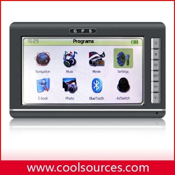 7" GPS System with MP4/MP3 player