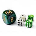 5pcs Set 30MM Backgammon Pearl Dice set - 30MM (1 3/16") Large Backgammon Doubling Cube Plus 4pcs 16MM Dice, Marbleized Colors