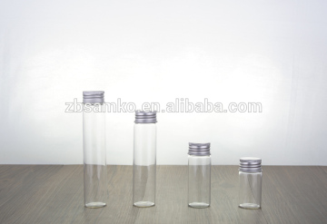 hot sale set of 4 mini glass canister with metal lid wholesale
