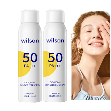 Custom Organic Mist Sunscreen SPF 50+ - Private Label Suncream Spray OEM ODM