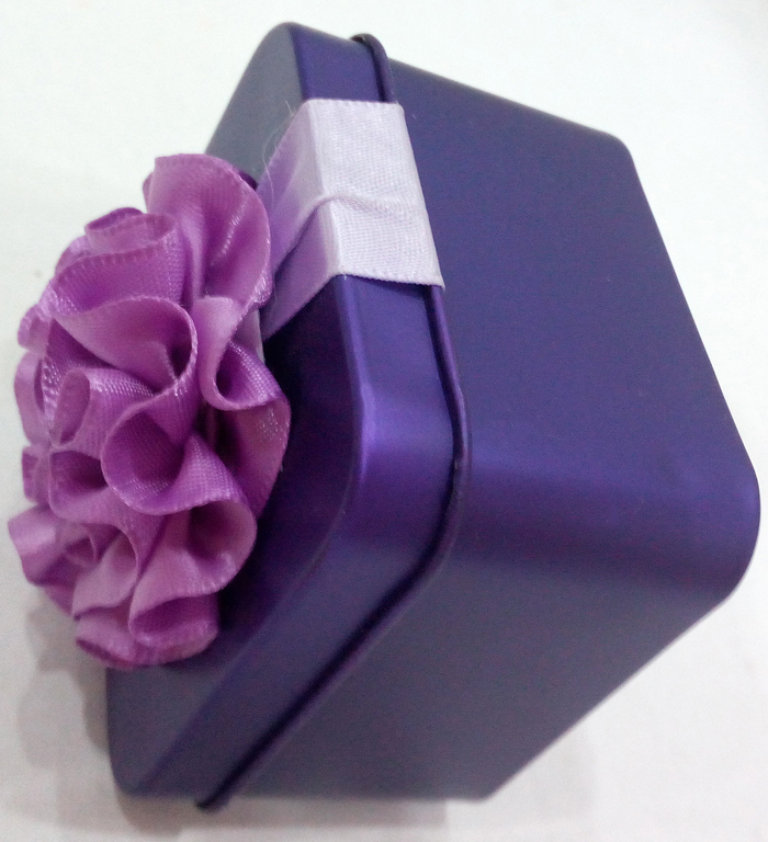 Purple Colour Festive Tin