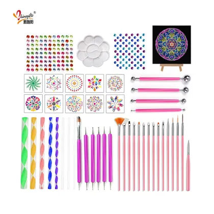 Mandala Stencils and Tools Kit: Coloring, Dotting, and Painting Supplies for Artistic Expression