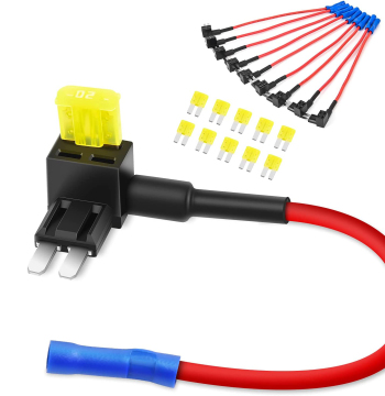 12V Car Micro 2Fuse TAP Fuse Holder - Blade Fuse Adapter for Vehicles