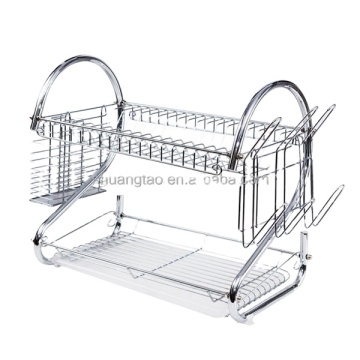2-Tier Kitchen Water Sink Dish Drainer and Industrial Dish Drying Rack: Efficient Space-Saving Solutions for Your Kitchen