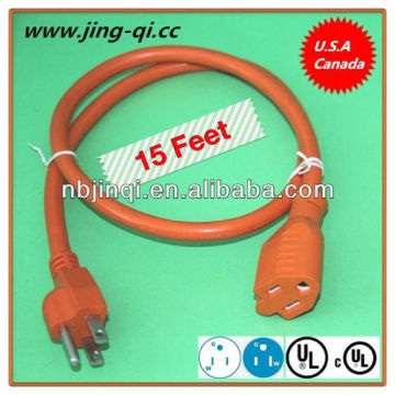 15 Fuß UL 14/3 Gauge Vinvy Outdoor Verlängerungskabel (15a/125 V)