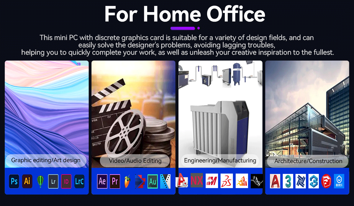 X47 Core I9 GDDR6 Dual LAN Three HD Mini PC