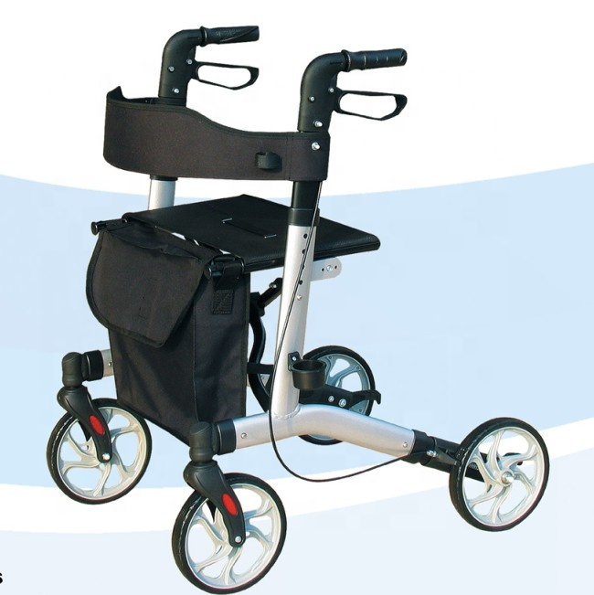 8 inch Wheels Rollator Walker Lightweight Rollator