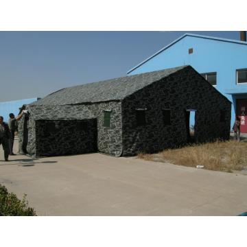 Camouflage Tent with Durable Canvas and Metal Frame