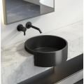 Black Round 304 Bazin de spălare pentru baie din oțel inoxidabil