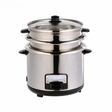 Bangladesh 1.8L Stainless Steel Electric Rice Cooker with Double Pots