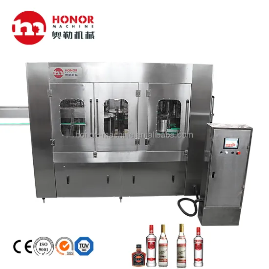 Automatic Alcohol Water Bottle Filling Machine: Wine Filling & Labeling Equipment