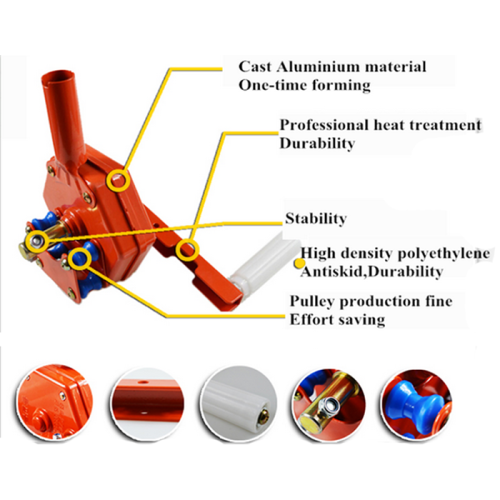 Manual Sidewall Roll Up Winches