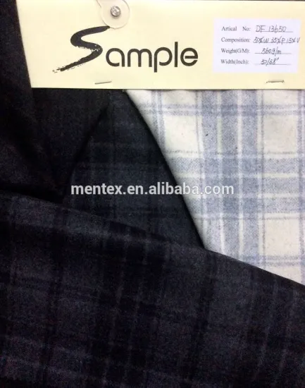 wool dress fabric with check