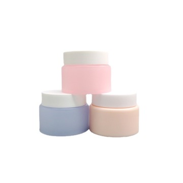 Vente chaude rose PP Récipient cosmétique en plastique 100 ml avec cuillère