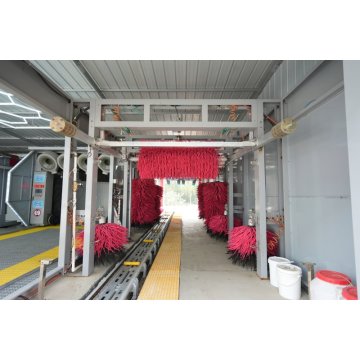 Reciprocating and tunnel car washing machine working process