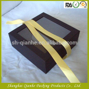 Black Window Box With Ribbon Built In