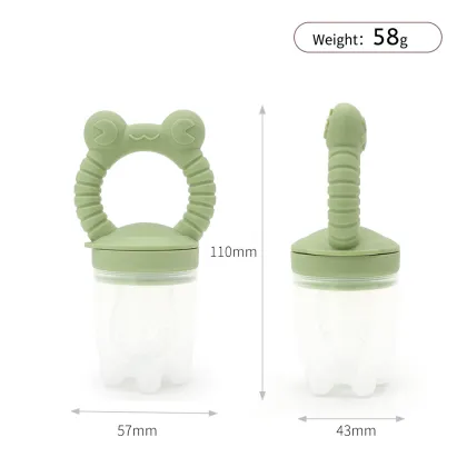 Bunny-Shaped Silicone Pacifier Mesh Feeder for Baby