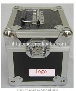 DJ Vinyl Flight Case 50,70 LP CD Record Storage Box - Black TP-CD22