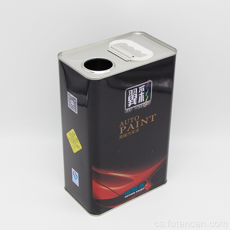 Čtvercový motorový olej Prázdná plechovka