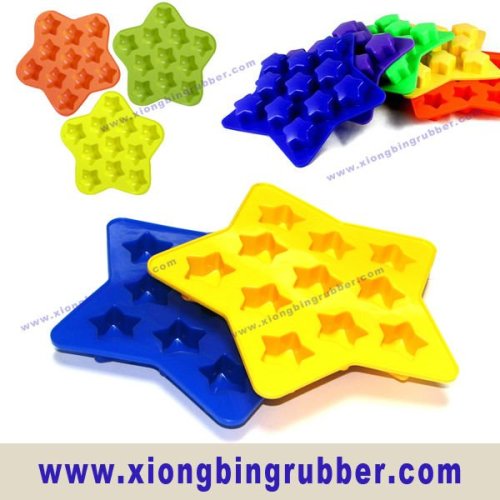 Food grade cute shapes silicone ice cube tray