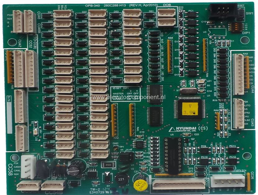 COP Communication Board for Hyundai Elevators STVF7 OPB-340